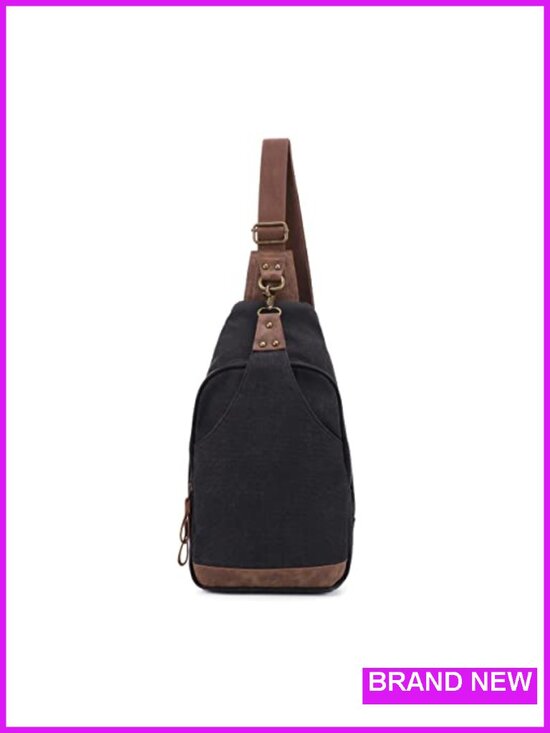 Canvas Concealed Carry Sling Bag Crossbody Backpack Purse main image 6